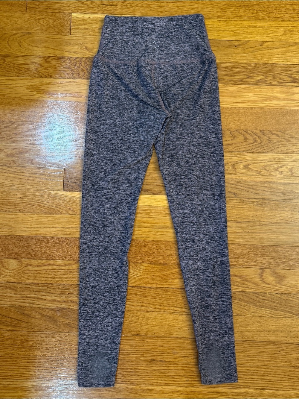 Beyond Yoga High Waisted Spacedye Leggings in Heathered Purple/Gray - Size Small